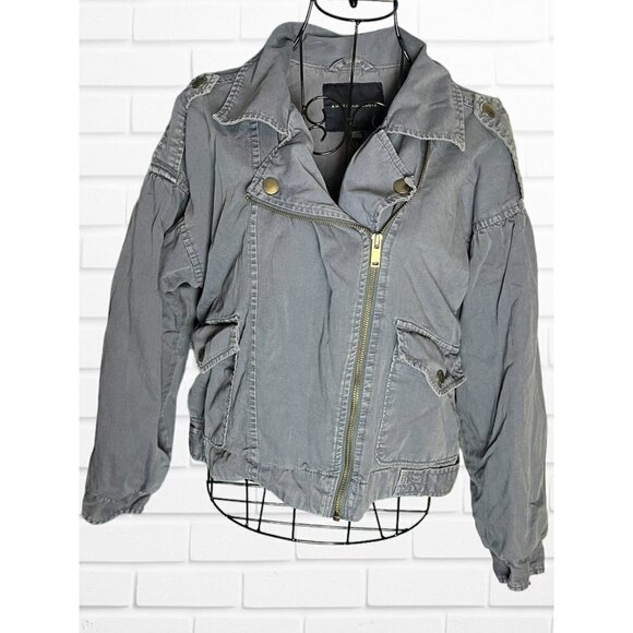 American Eagle Outfitters Jackets & Blazers - 5/$25 American Eagle Women's Size S‎ Blue Purple Bomber Jacket Asymmetrical